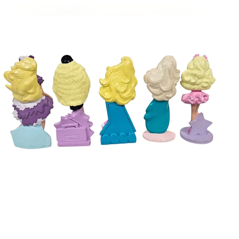 Vintage McDonald's Happy‎ Meal PVC Barbie Cake Toppers Lot of 5 L67